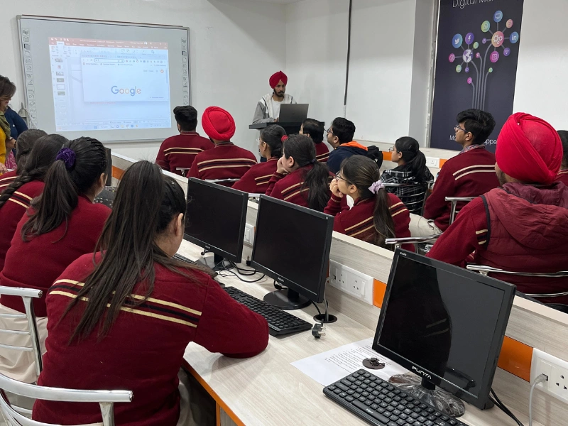 Interactive session with DAV students at Webcooks Digital Marketing Institute