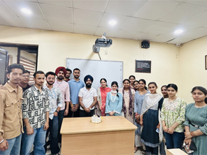 Students participating in a Webcooks digital marketing session at SSM College Dinanagar