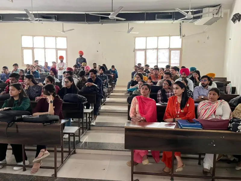 Presenting an educational event at ACET College, organized by Webcooks