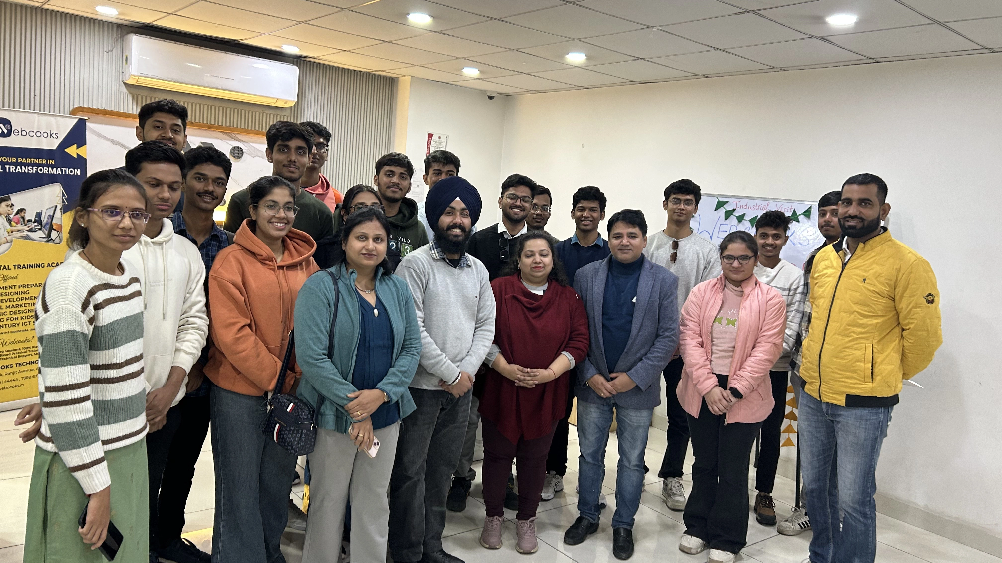 Interactive session with DAV students at Webcooks Digital Marketing Institute