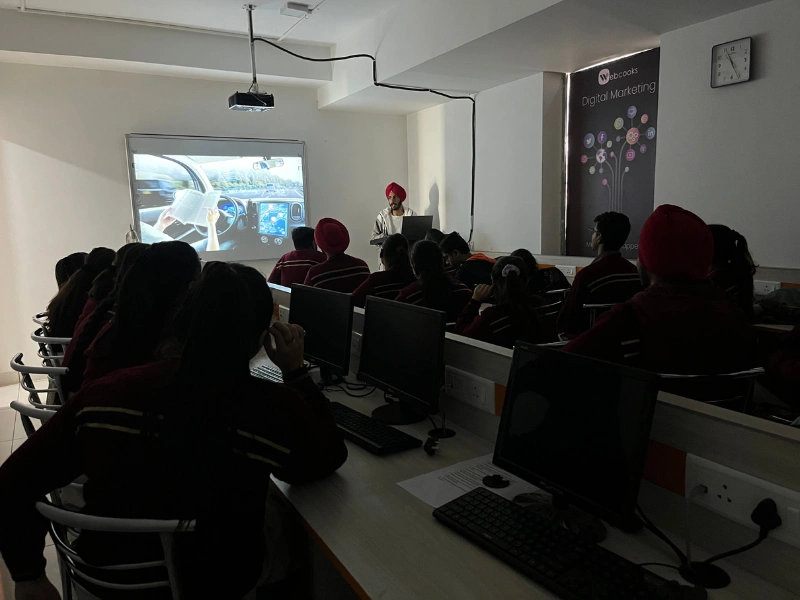 Interactive session with DAV students at Webcooks Digital Marketing Institute