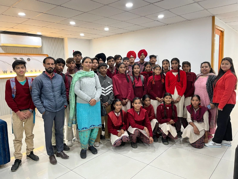 A hands-on learning session with Nag Kalan GSSS students, organized by Webcooks.