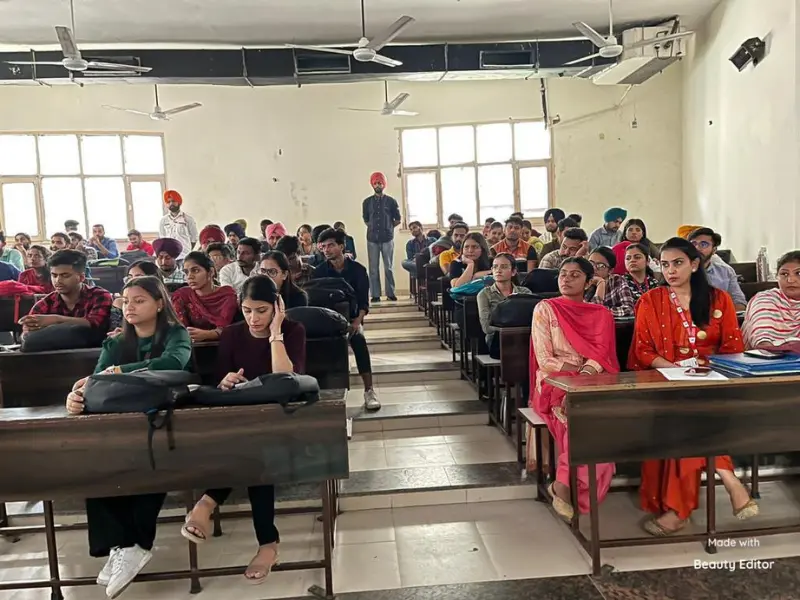 Presenting an educational event at ACET College, organized by Webcooks