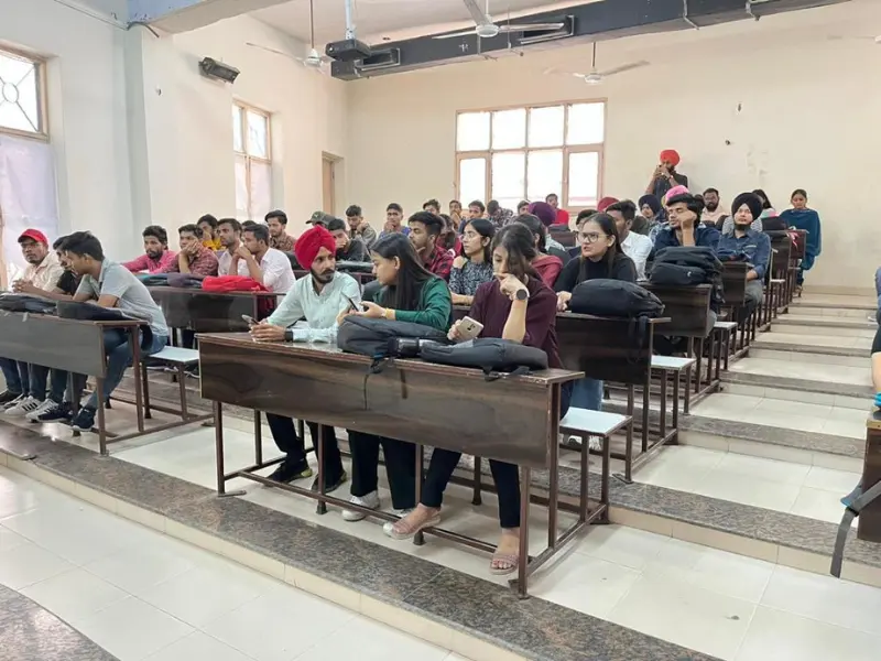 Presenting an educational event at ACET College, organized by Webcooks