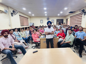Students participating in a Webcooks digital marketing session at SSM College Dinanagar