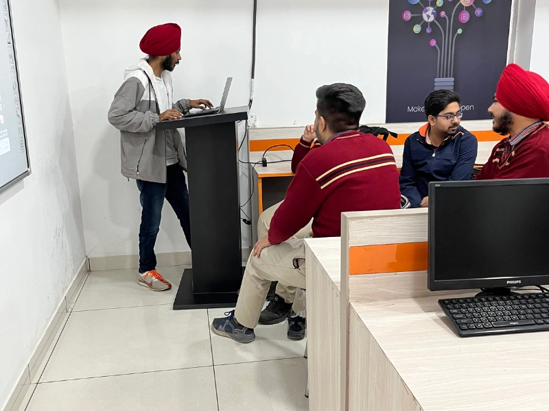 Interactive session with DAV students at Webcooks Digital Marketing Institute