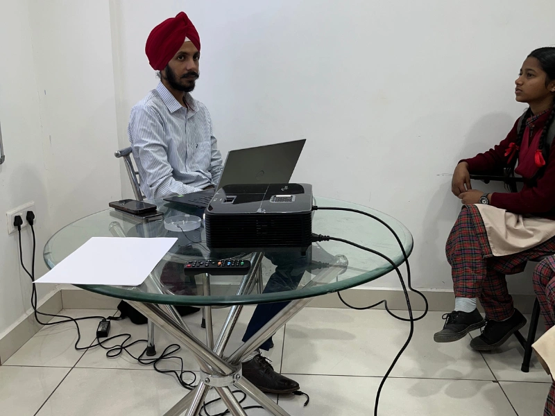 A hands-on learning session with Nag Kalan GSSS students, organized by Webcooks.