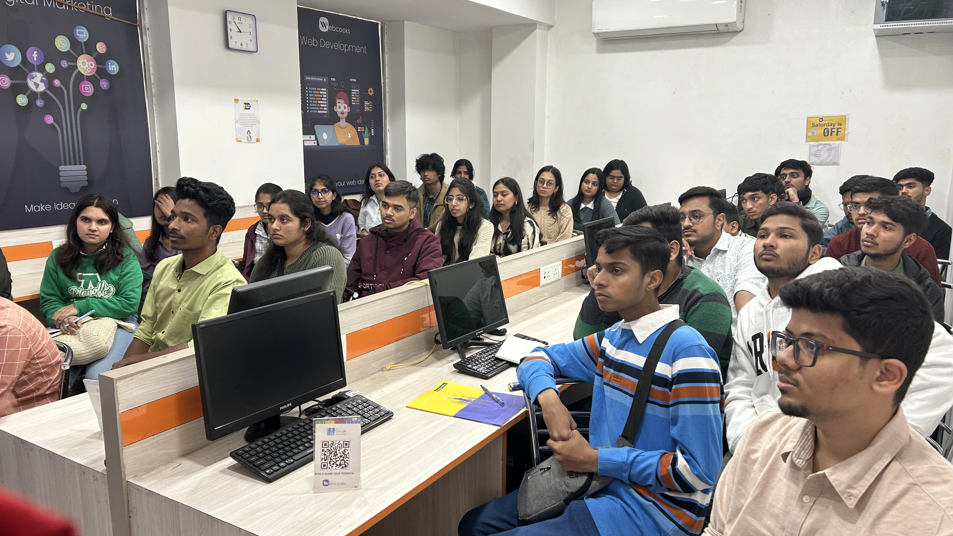 Interactive session with DAV students at Webcooks Digital Marketing Institute